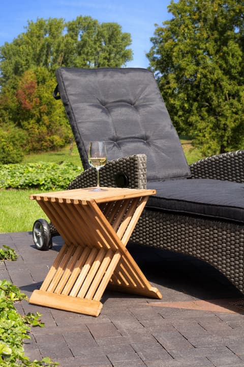 Miraflor Juan Liege smokey grey mit Woodie Beistelltisch