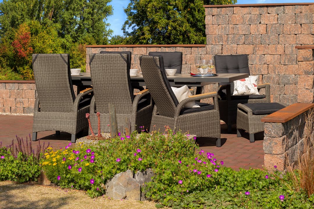 Montana Relaxsessel smokey grey mit Fußhocker