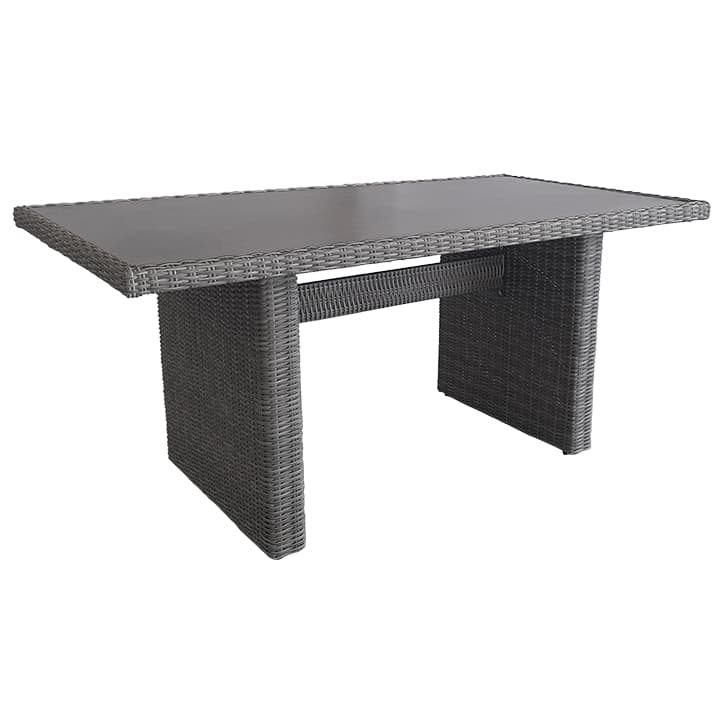 Salou Tisch 165 x 90 cm old white mit Spraystone Platte