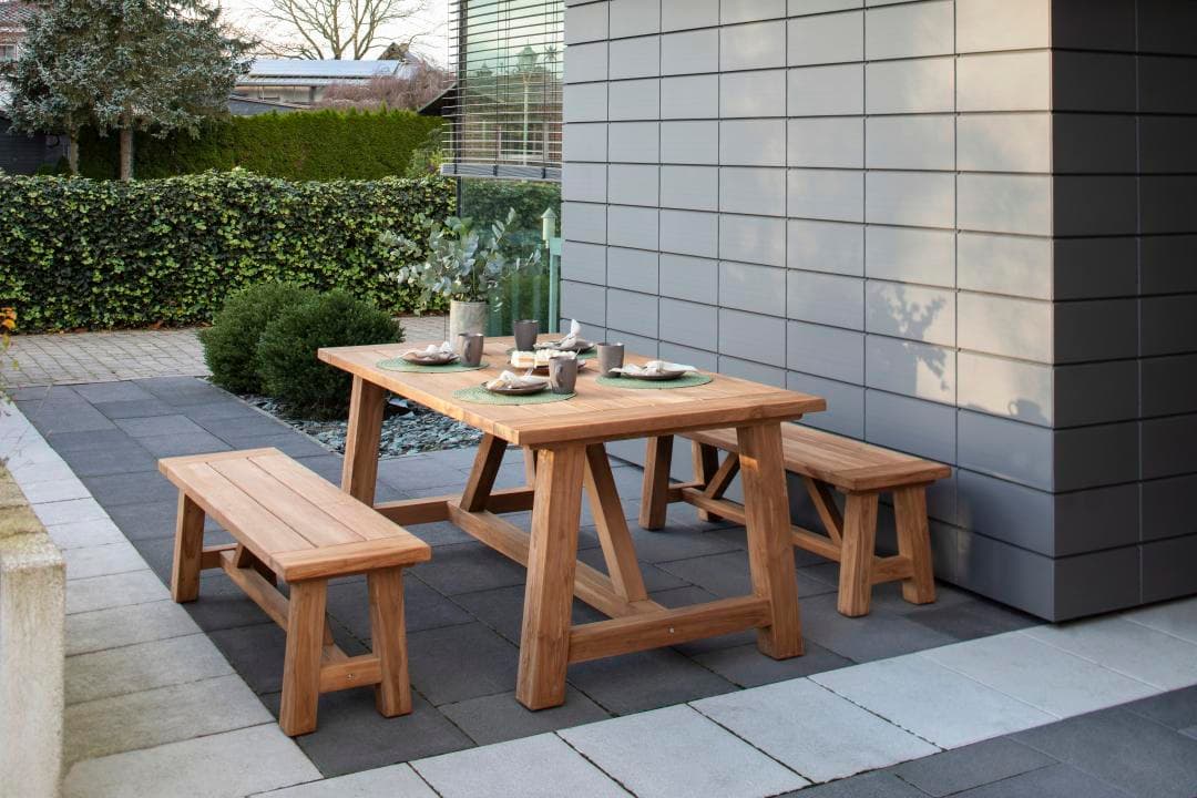 Woodie Set Biergarten aus Teakholz