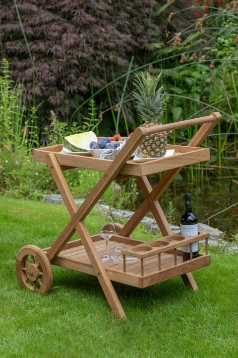Woodie Servierwagen aus Teakholz