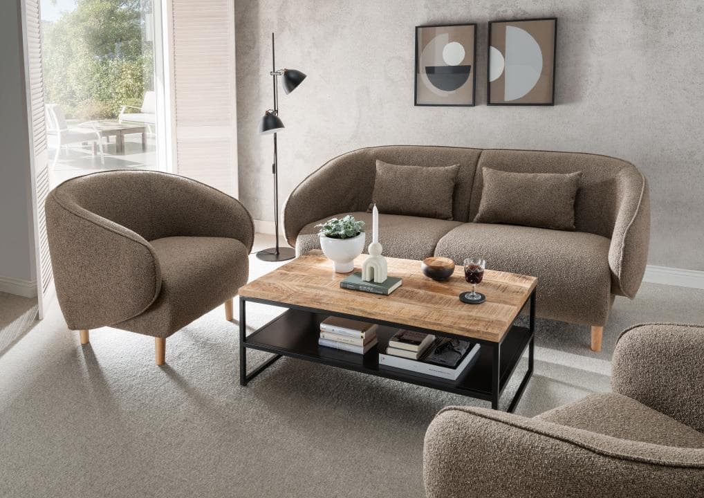 Alezio Lounge Sofa und Lounge Chair mit Couchtisch Sicilia