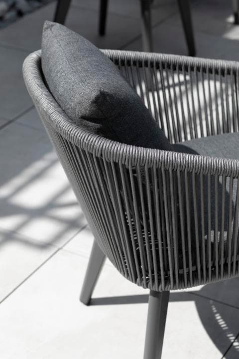 Brescia Diningsessel Rope 7 mm rund dark grey