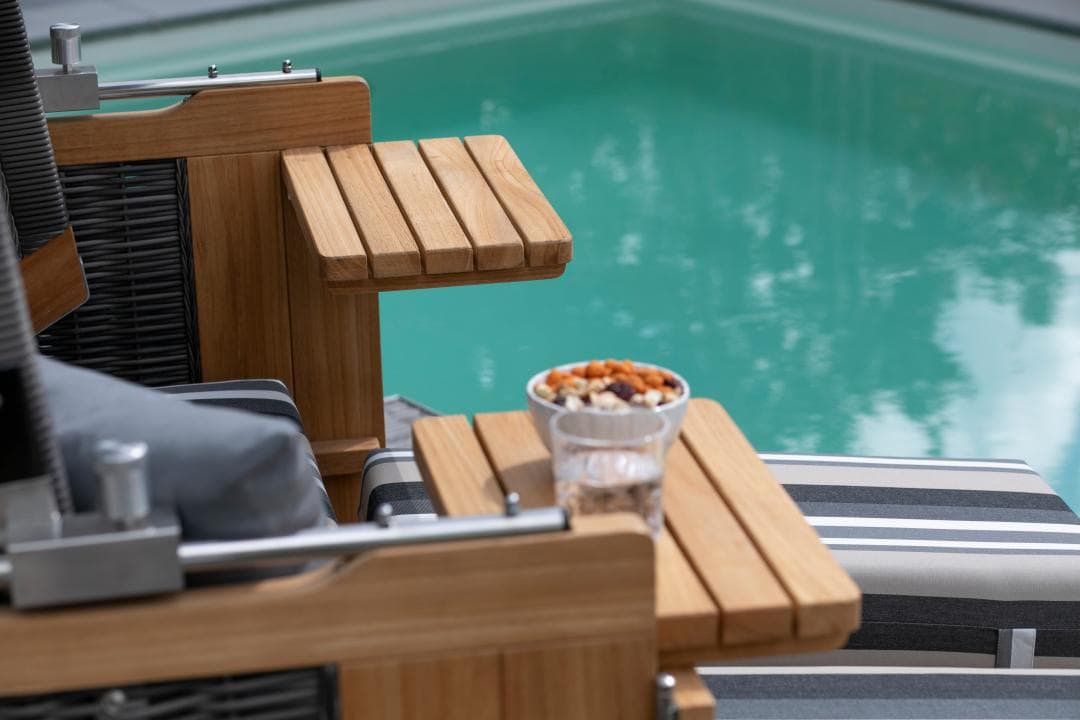 Friesland Sylt Strandkorb im Garten
