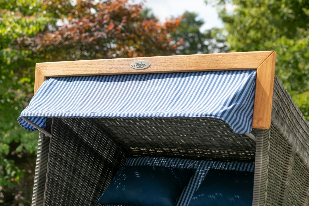 Friesland Sylt XL XXL PE stone grey im Garten