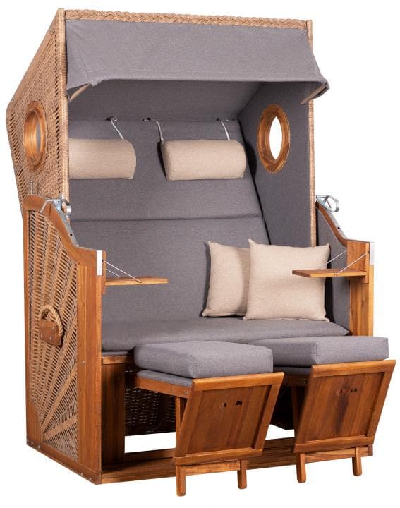 Strandkorb Trend 45 PE walnut